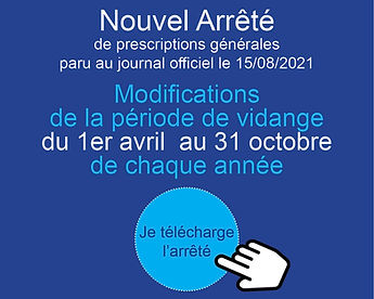 BOUTON ARRETE DATE DES VIDANGES D'ETANFGS SYNDICAT DES ETANGS CORREZIENS