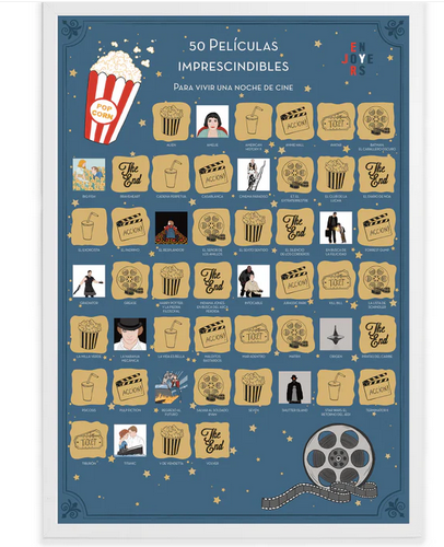 Miniatura: Lámina rascable "50 películas imprescindibles"