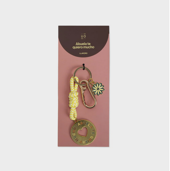 Miniatura: Llavero metálico "Te quiero mucho abuela"