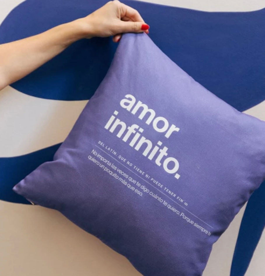 Miniatura: Funda cojín “Amor infinito"