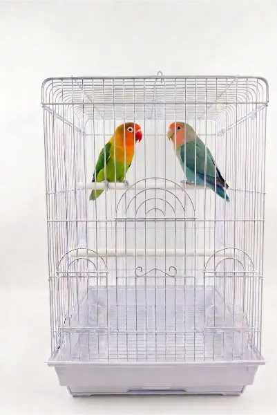 Miniatura: Gaiola Branca Retangular XL