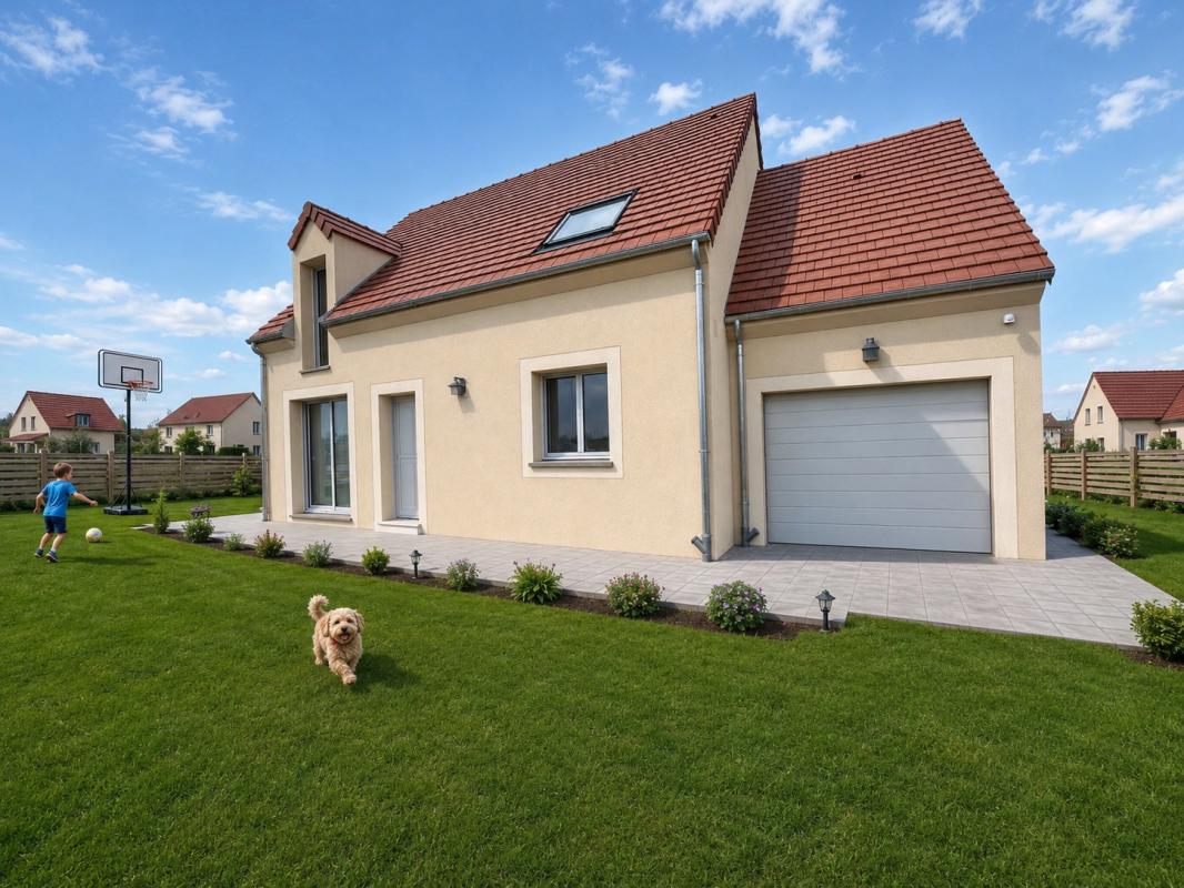 CHAUFOUR LES BONNIERES - Mantes 20 min- Accès A13- Projet de construction d'une maison familiale avec terrain de 1014 m² - Ma