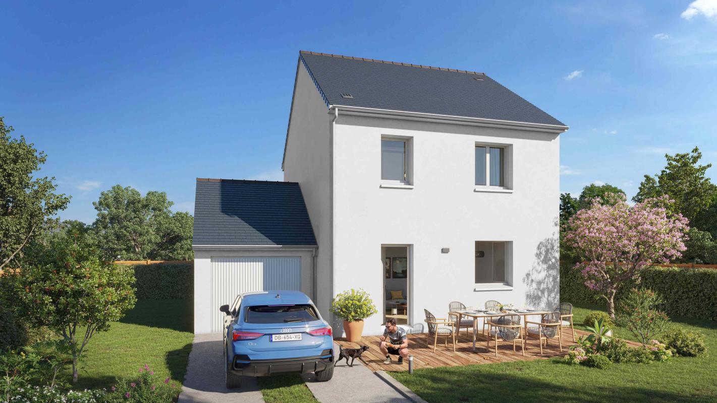 PLEUGUEUNEUC // MAISON 3 CHAMBRES + LOCAL VELO + TERRAIN + FRAIS DE NOTAIRE INCLUS