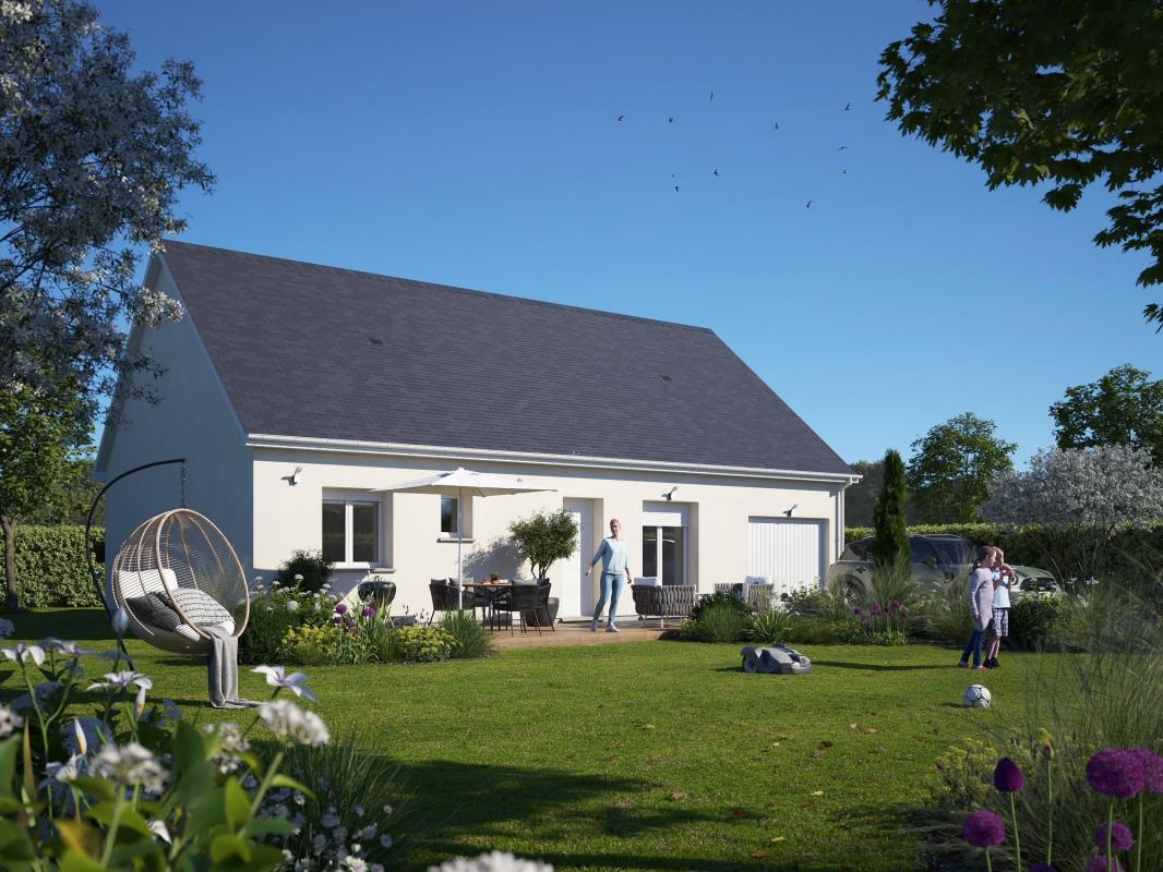 Maison Neuve PLAIN PIED 3 chambres + garage - 84 m² - Terrain inclus - Maisons Le Masson