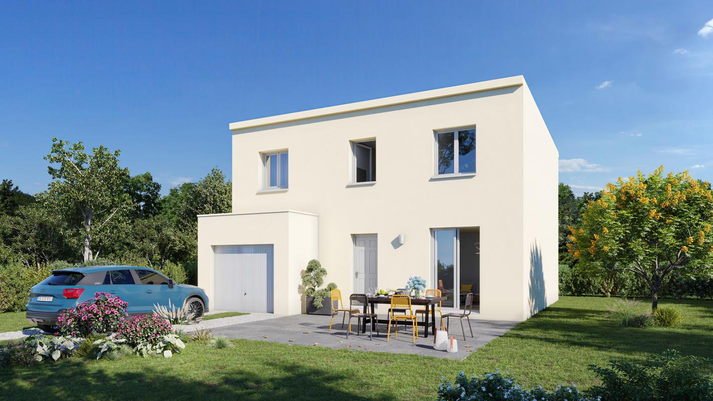 MAISON TOIT PLAT PLONEIS