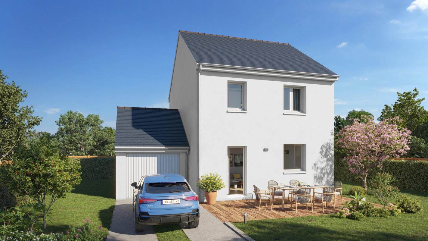 C6.80 - Compact Tradi Maison + Garage Tradi - Maisons Le Masson - 80m²