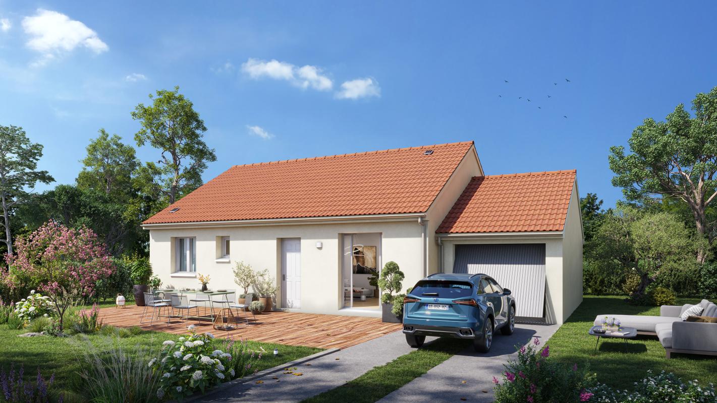 Maison à construire à Rouans de 60 m² avec 2 chambres