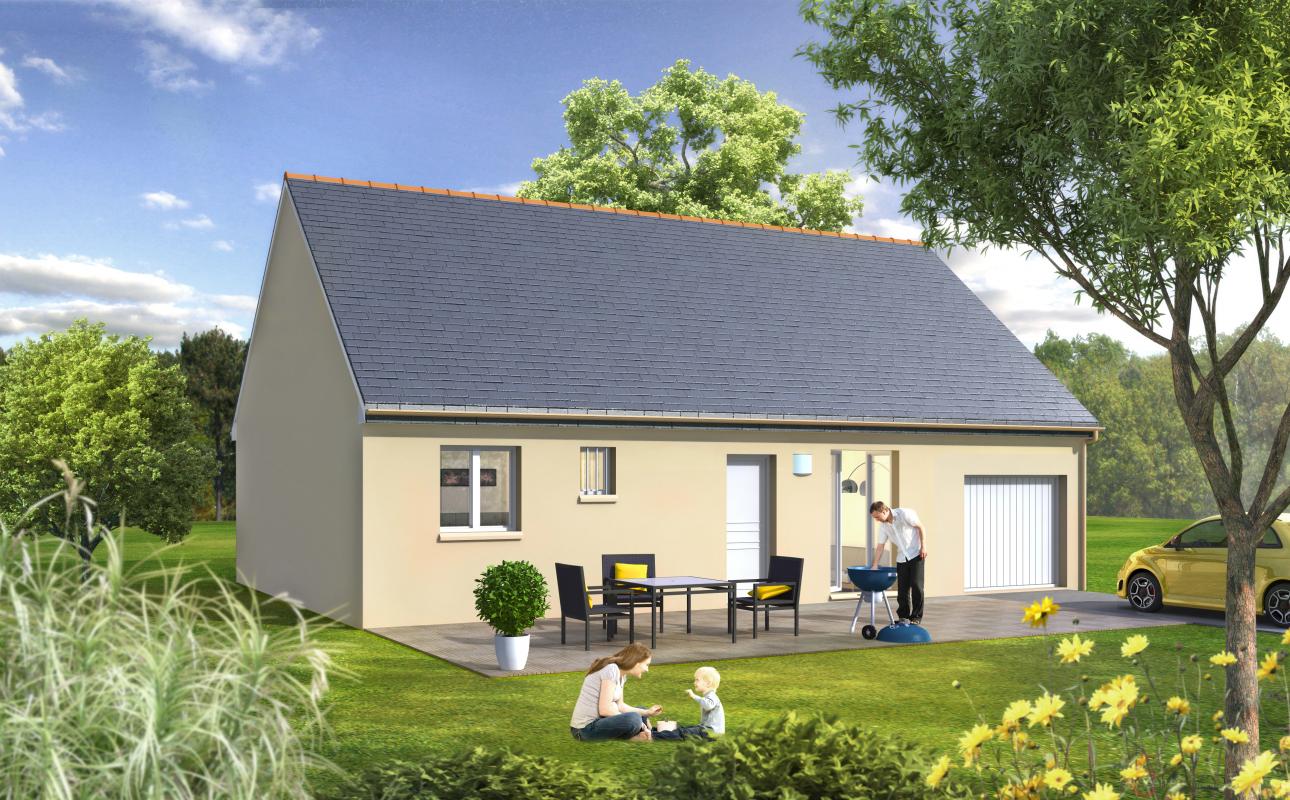plain pied 75 m² + garage incorporé - Maisons Le Masson