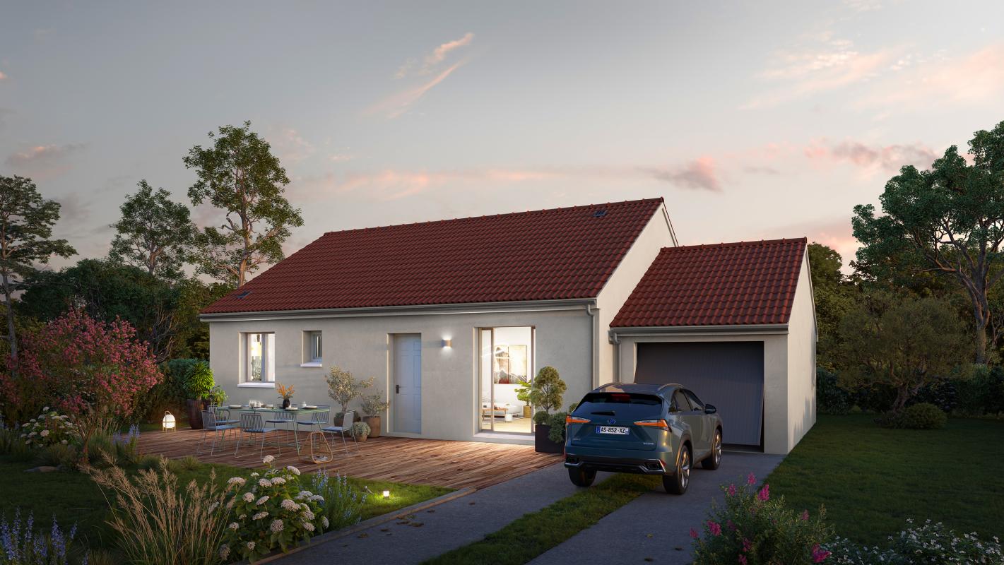 Maison à construire à Rouans 60 m² avec 2 chambres