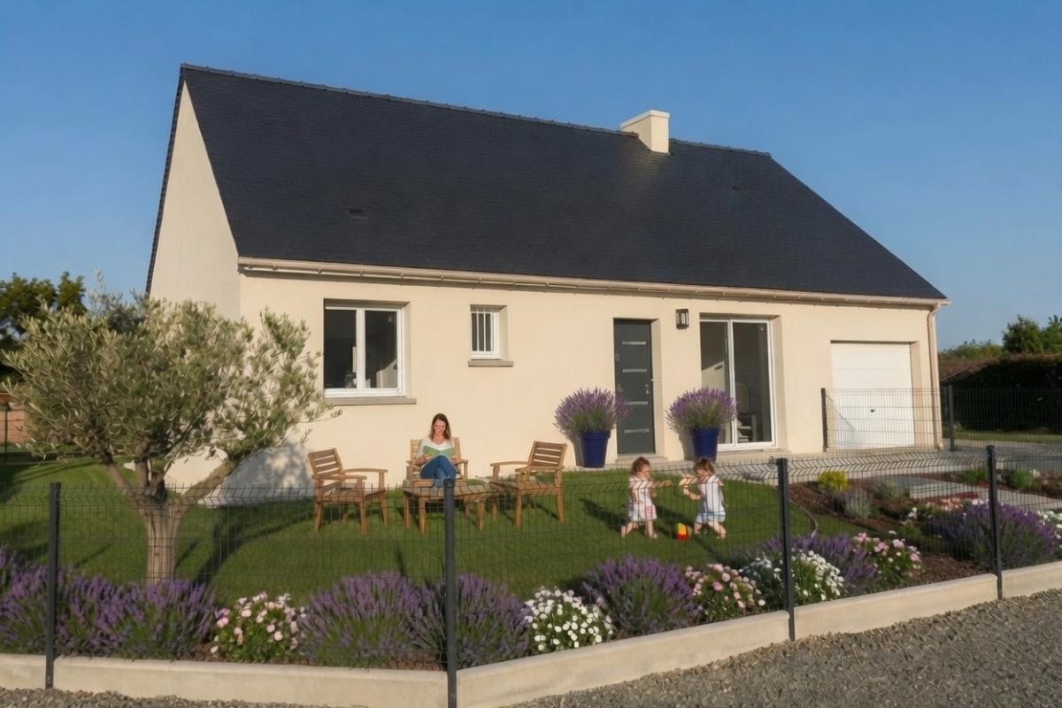 DAMMARTIN-EN-SERVE - PROCHE BREVAL - Projet de construction d'une maison PLAIN-PIED de 75m² avec terrain de 504m² - Maisons L