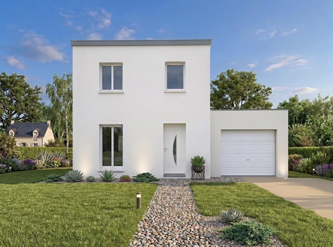maison compact 8ml de façade 99m²