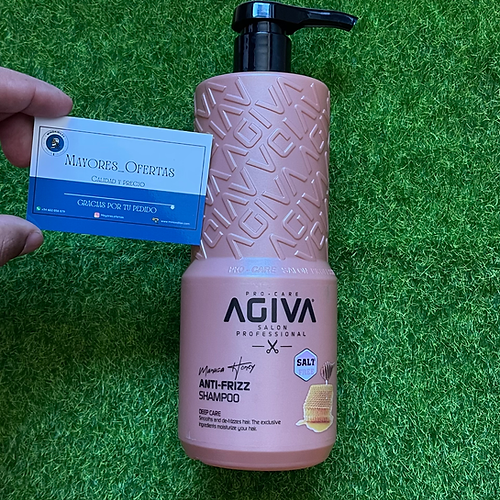 Shampoo Agiva Professional | Anti Frizz 800ml | Fortalecer Cabello