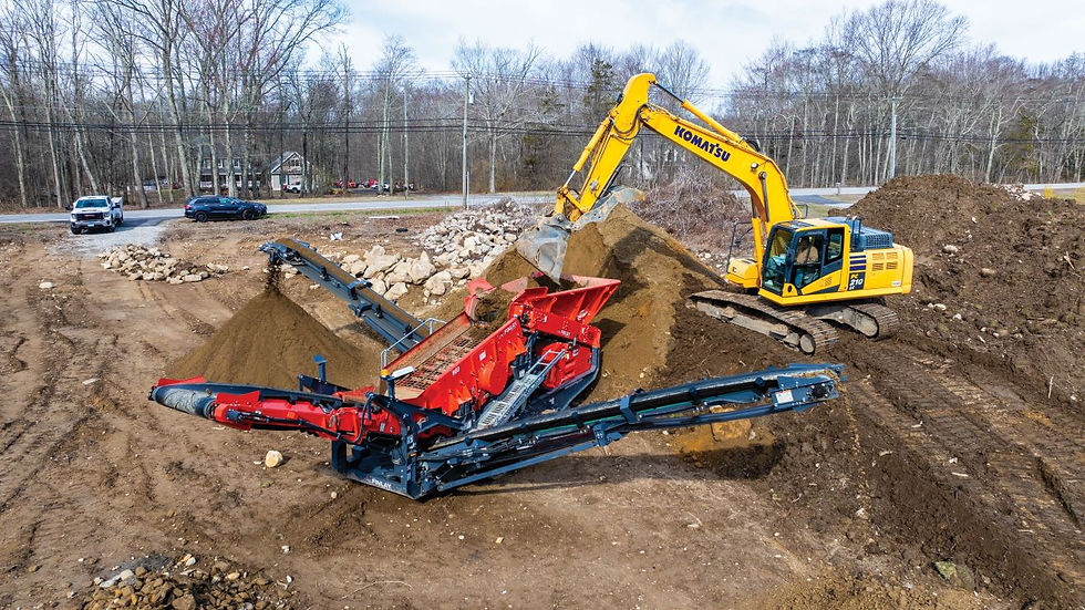 Terex Finlay 860 screener & Komatsu PC210