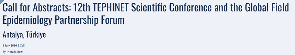 TEPHINET 12th Global Scientific Conference: Call for Abstracts!