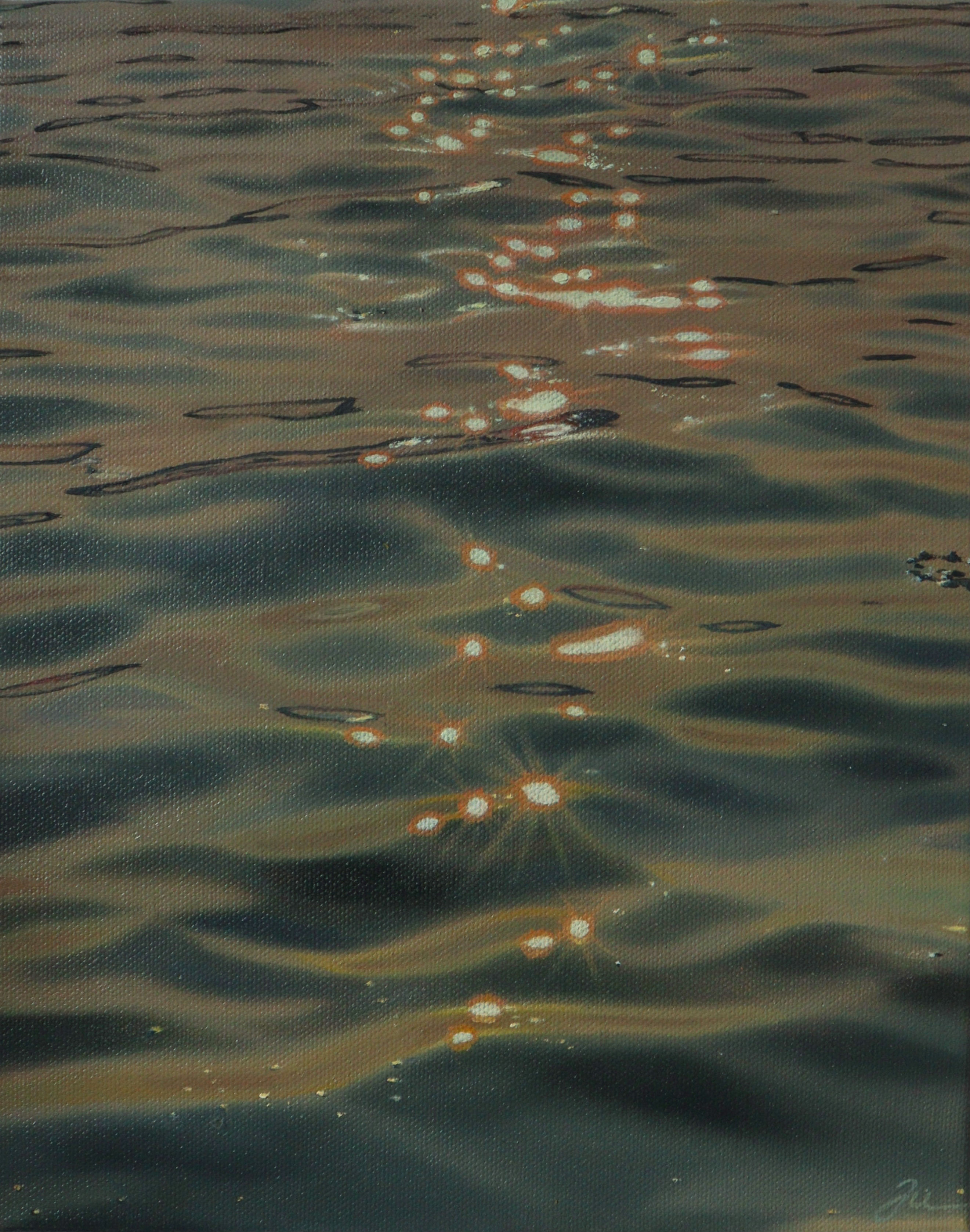 Sunlit Ripples - 24x30 cm