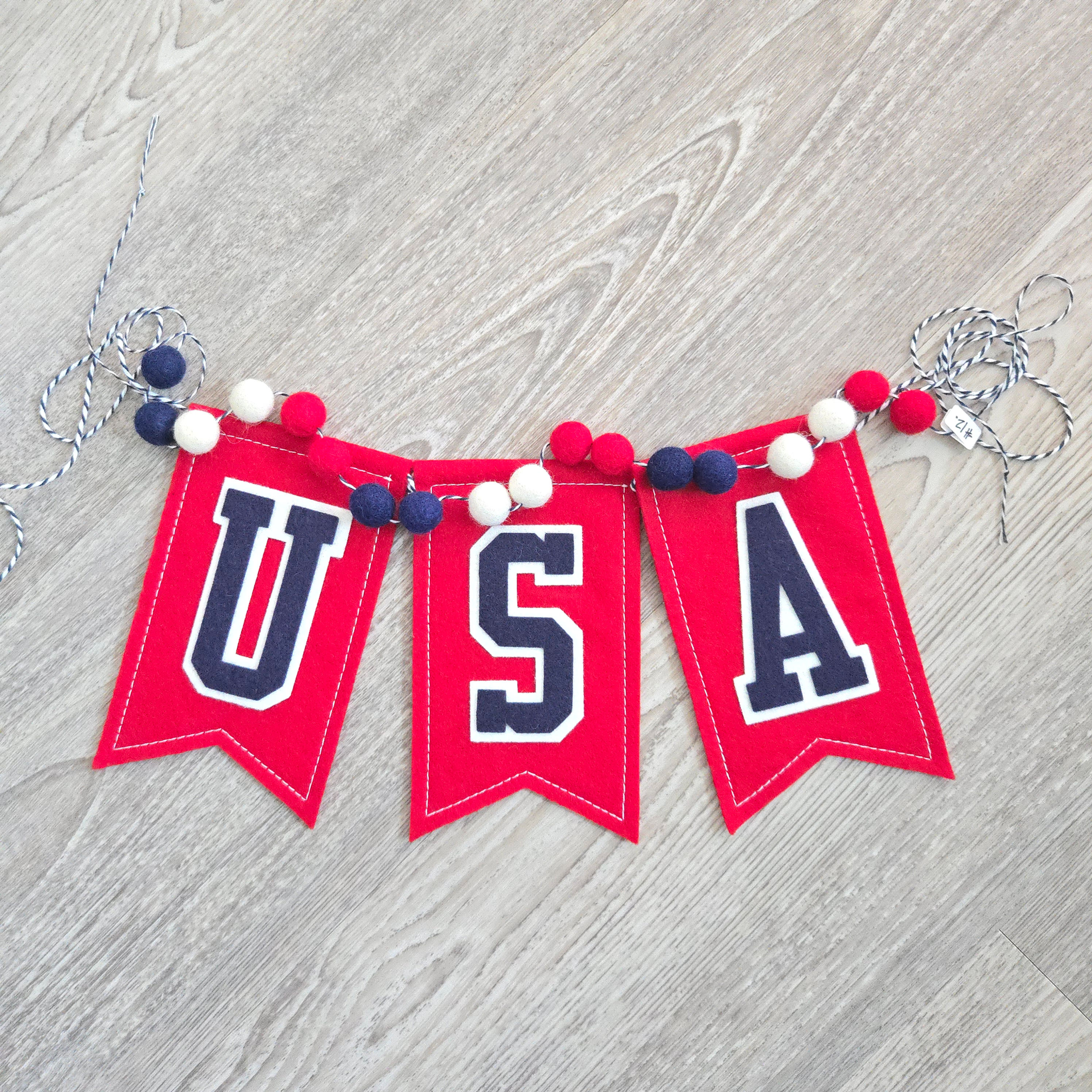 USA Bunting Red, White & Blue
