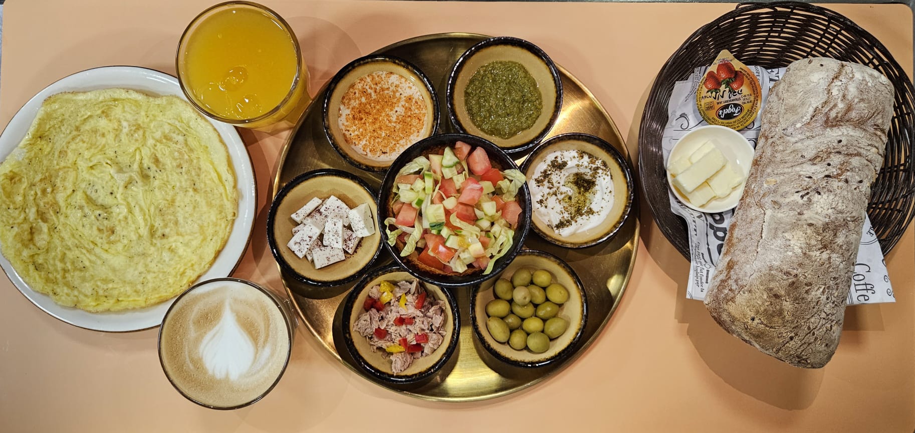 Arranged Food and Objects