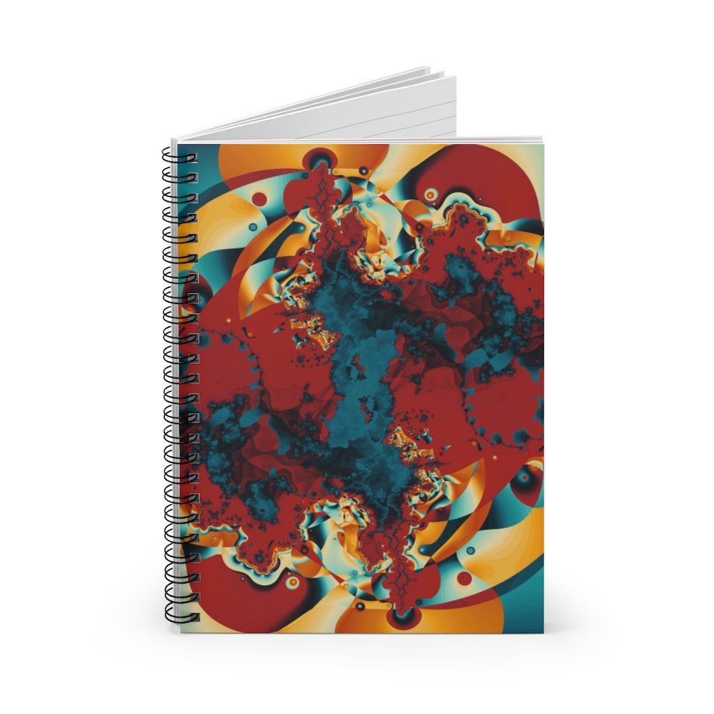 Fractal Spiral Notebook - Ruled Line