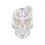 Thumbnail: Vintage Pixelated Line Traced Candy Skull Sticker