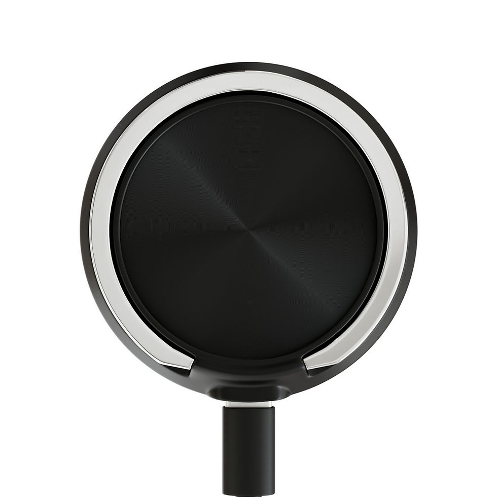 Thumbnail: An aesthetically pleasing wireless charger reminiscent of spiral design, adorned with colorful fractal mandala