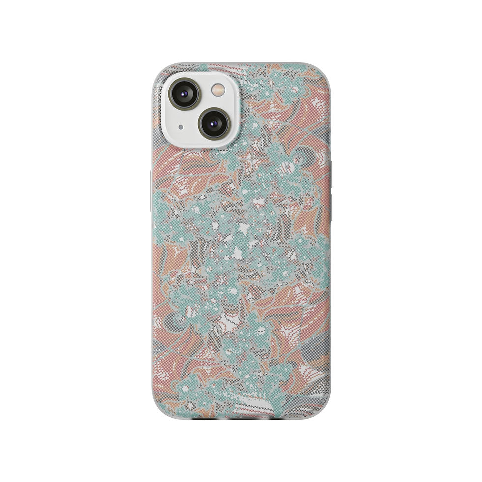 Thumbnail: Pixelated Fractal Flexible Phone Case