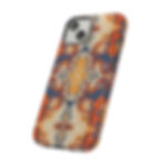 Elegant and retro-styled phone case in a creamy, classic design, embodying cool sophistication.