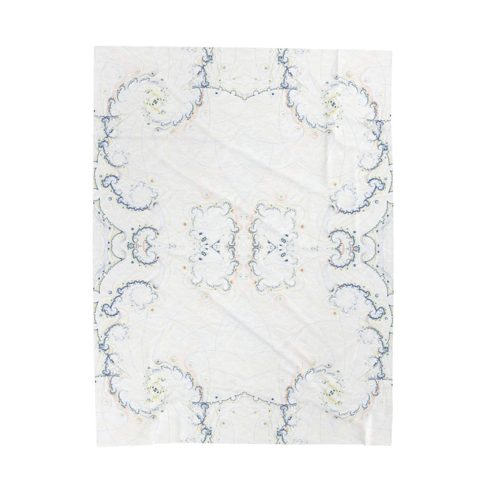 Thumbnail: Ethereal Tracery | Julia Set Fractal Velveteen Blanket