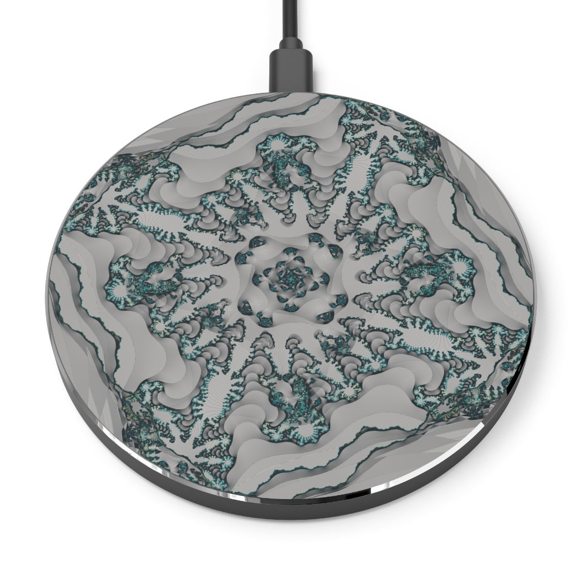 iPhone Wireless Charger | Abstract Vintage Fractal Wireless Charger
