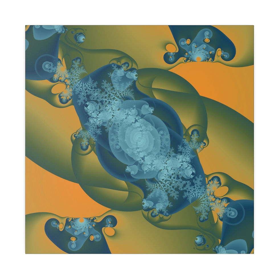 Thumbnail: Abstract Fractal Canvas Art | Vintage Julia Set