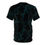 Thumbnail: Unisex Aqua Dark Fine Line Traced Fractal Tee