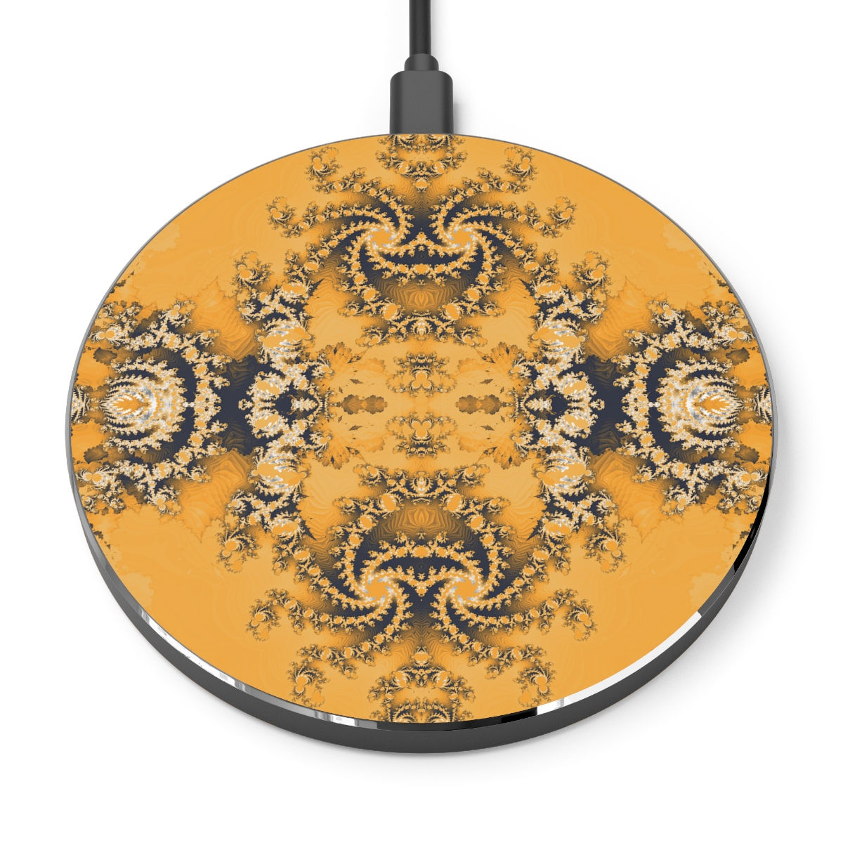 iPhone Wireless Charger | Abstract Vintage Fractal Wireless Charger