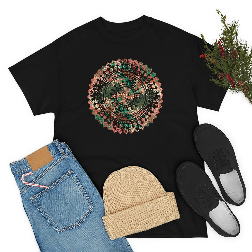 Thumbnail: Pixelated Fractal Mandala Tee