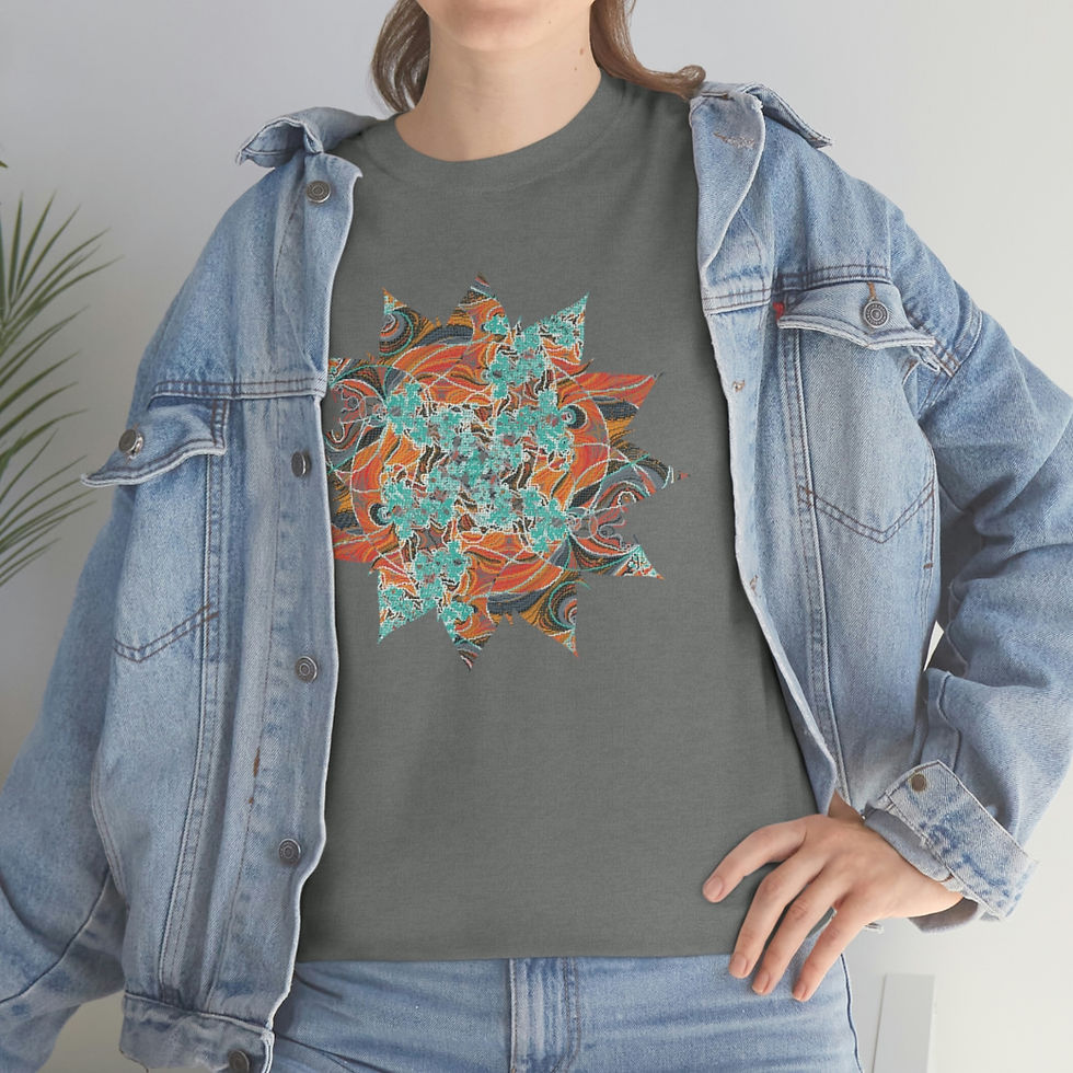 Thumbnail: Pixelated Fractal Mandala Tee
