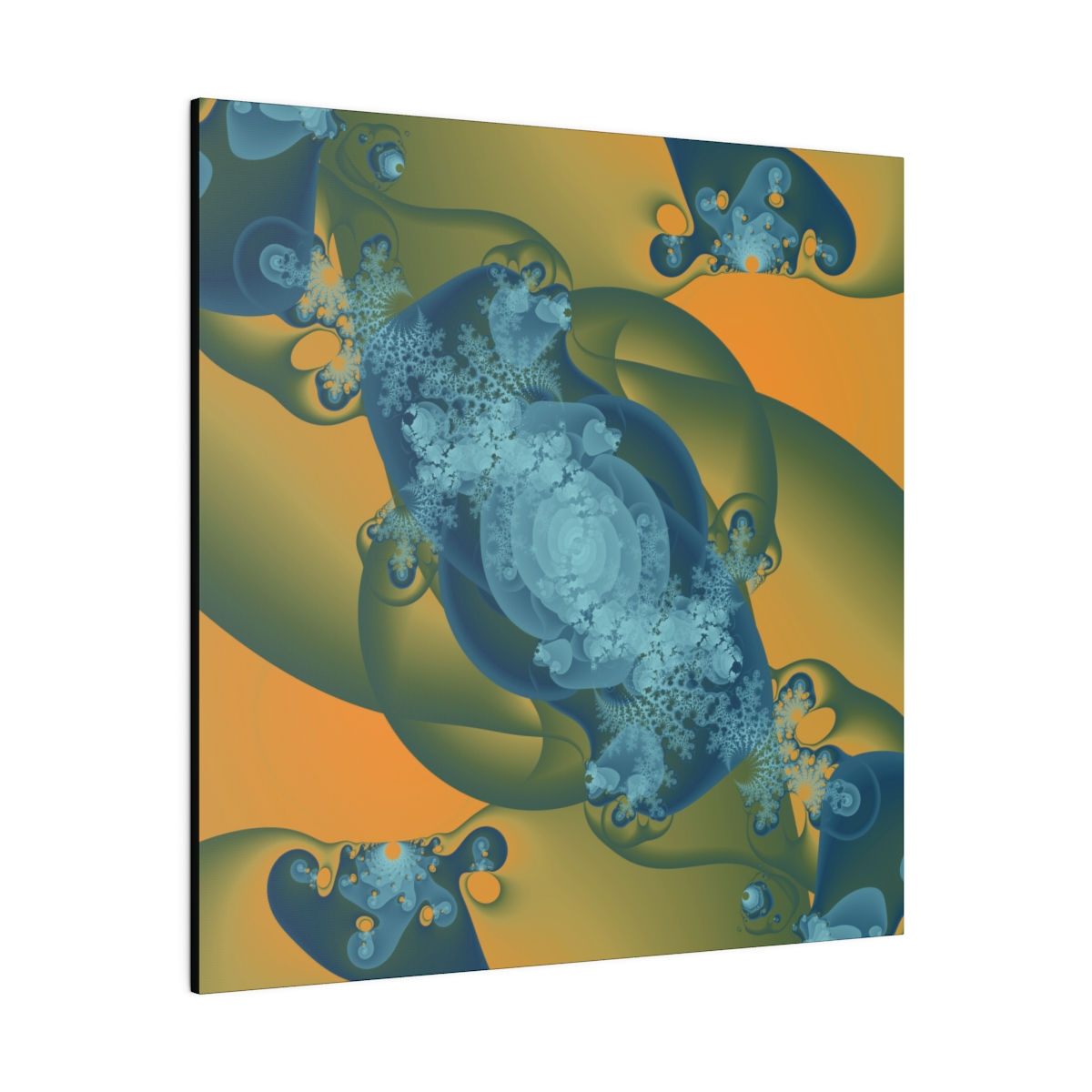Abstract Fractal Canvas Art | Vintage Julia Set