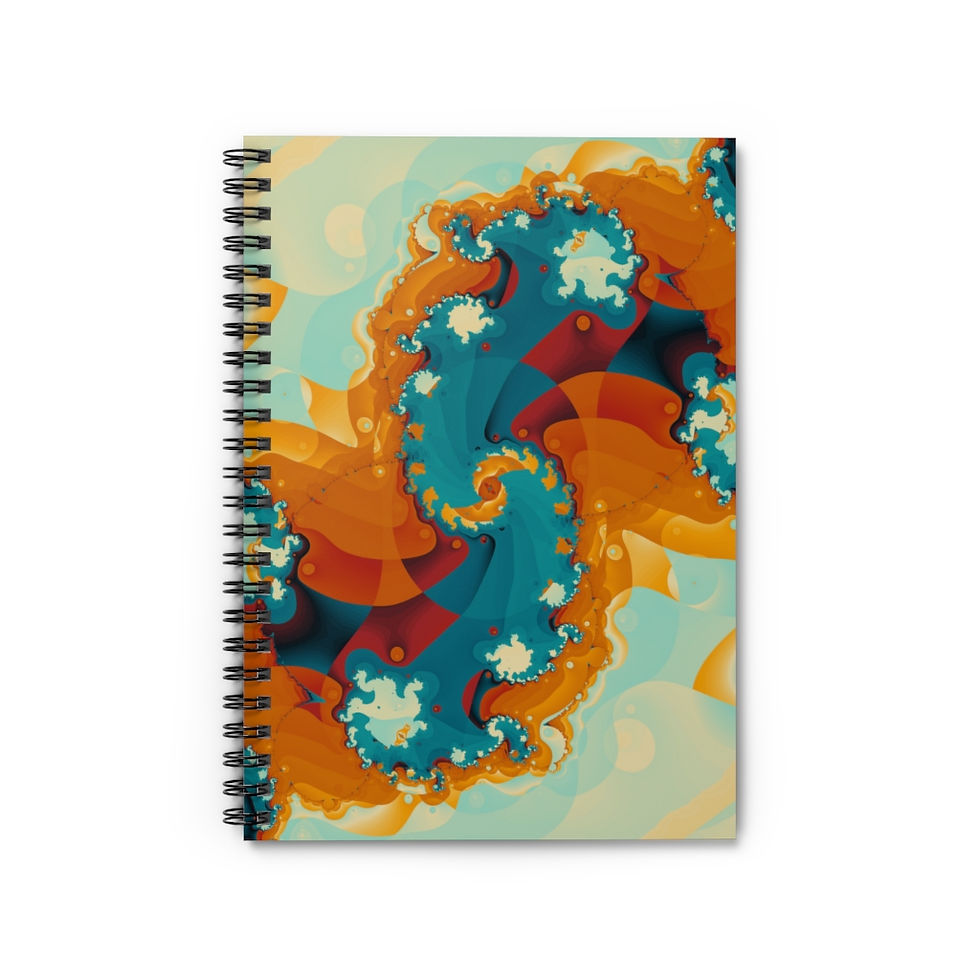 Thumbnail: Fractal Spiral Notebook - Ruled Line