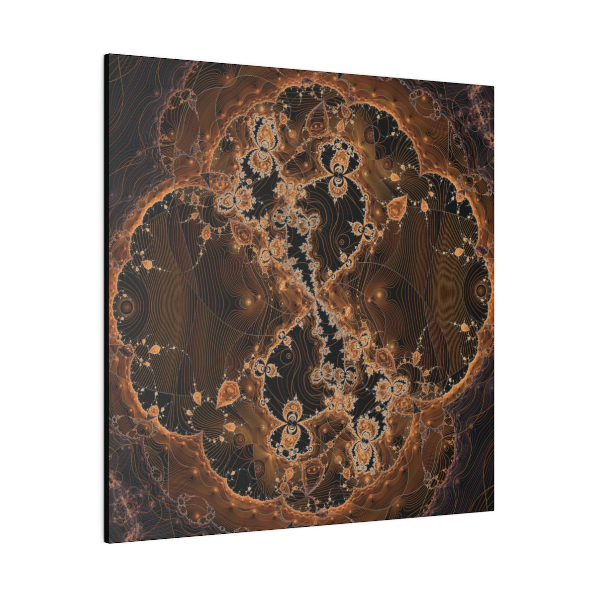 Abstract Fractal Canvas Art | Vintage Julia Set