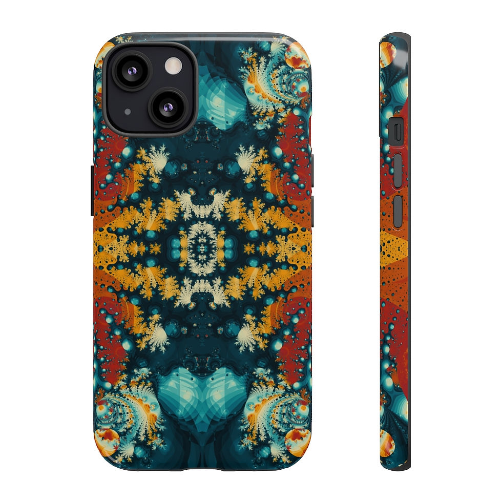 Thumbnail: Vintage Style Colorful Mandala Fractal Tough Phone Case