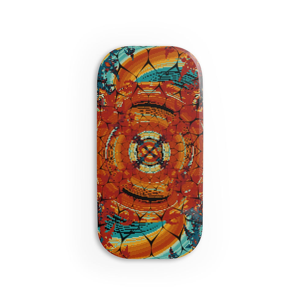 Thumbnail: Pixelated Fractal Phone Click-On Grip