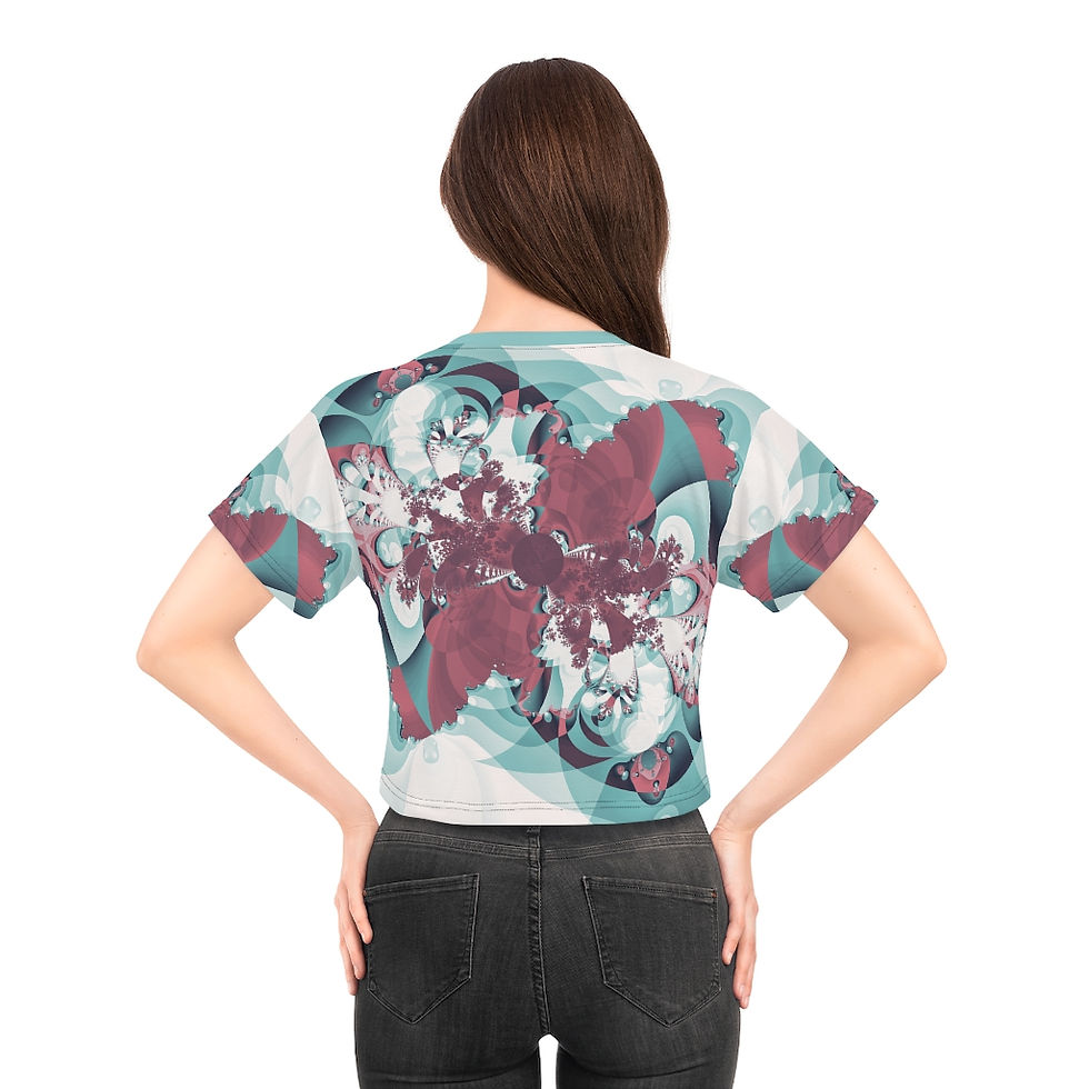 Thumbnail: Women's Fractal Crop Tee