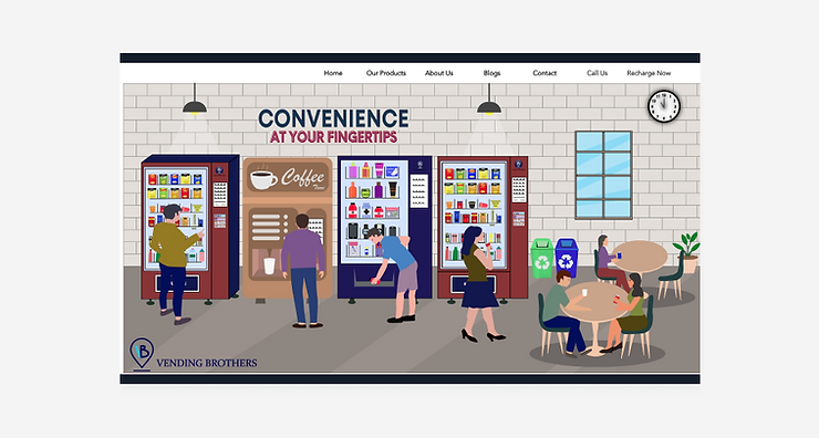 Vending Brothers Wix website - how to start a vending machine business