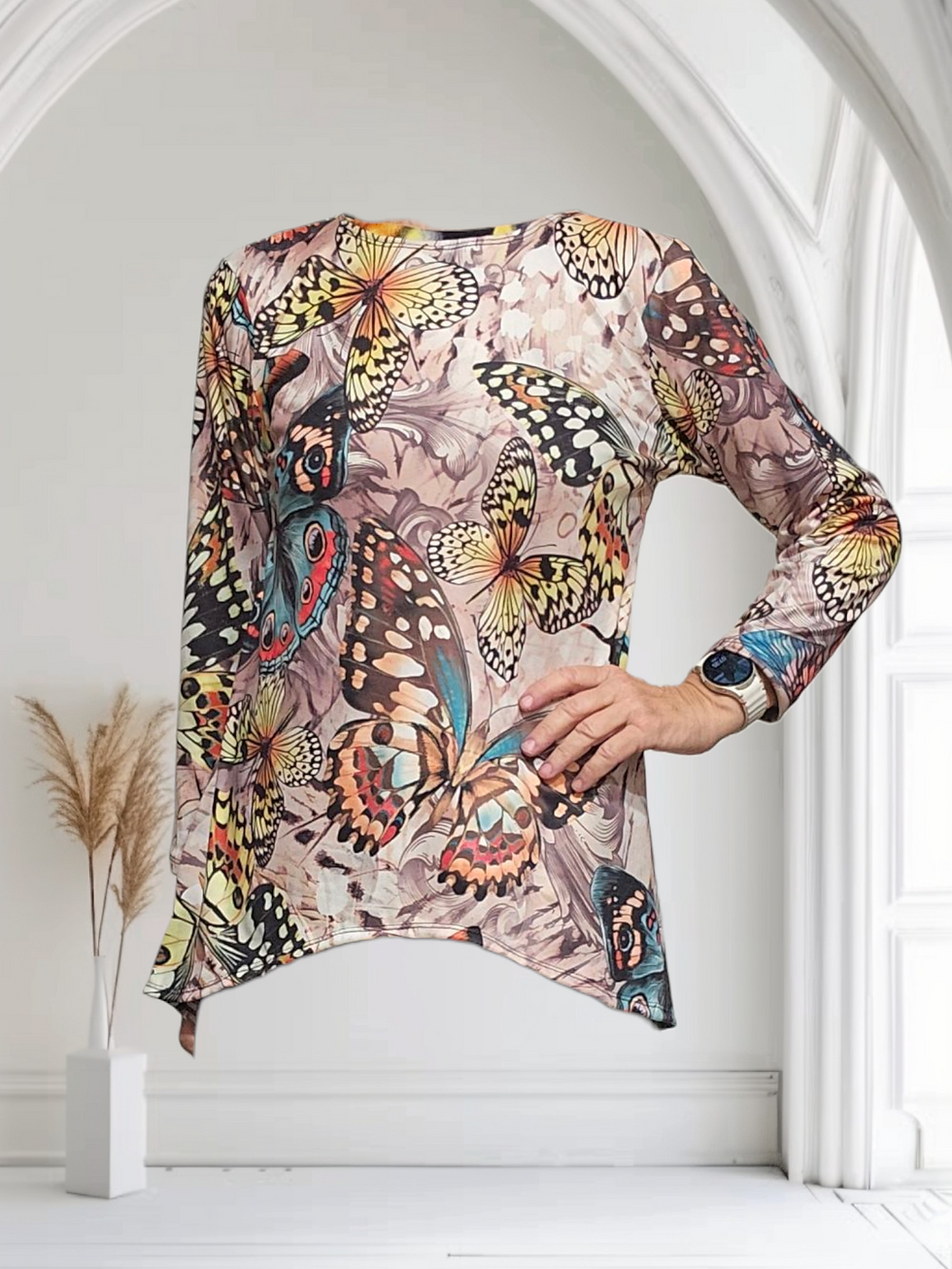 Thumbnail: Glenna Top in Buttery Soft Butterfly DTY