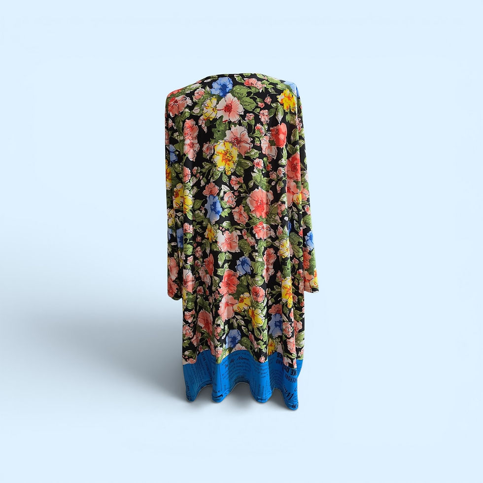 Thumbnail: Floral ITY Top W/Scripture Hem Trim