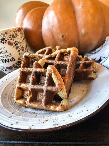 Banana Oat Waffles