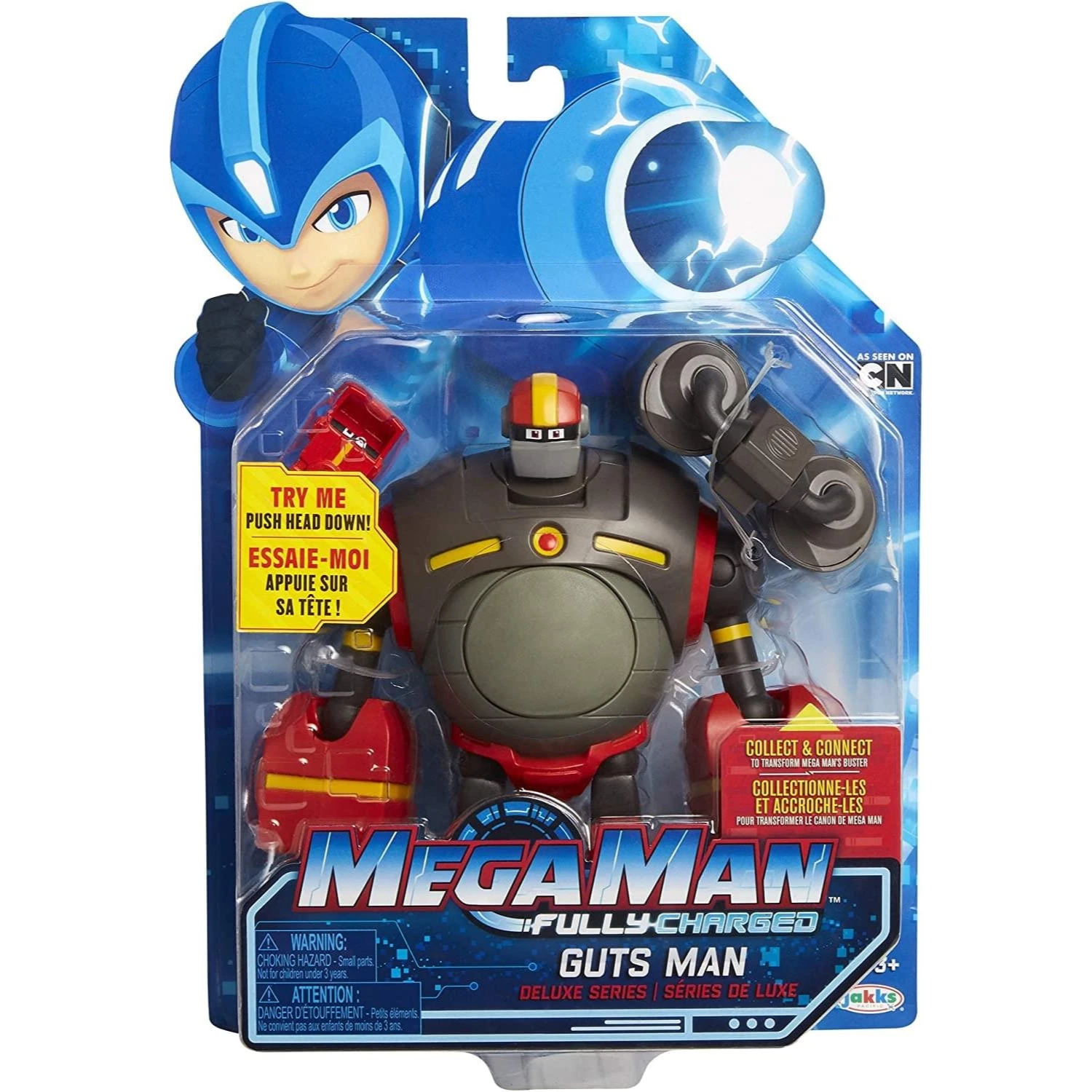 Figurine Megaman Guts Man Fully Charged 18cm