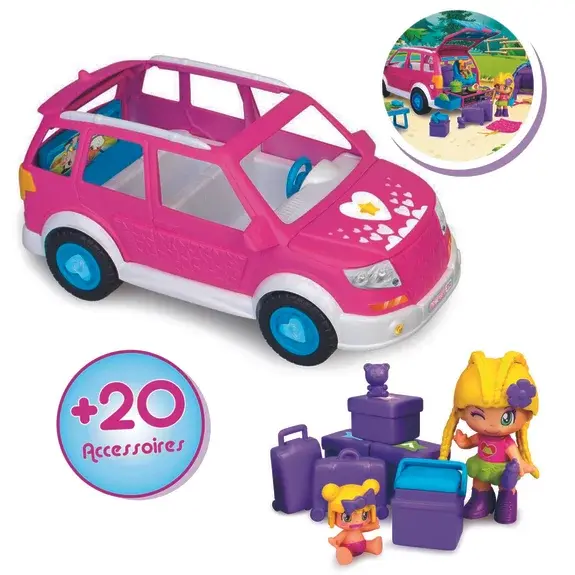 Miniature : Van avec figurines et accessoires Pinypon