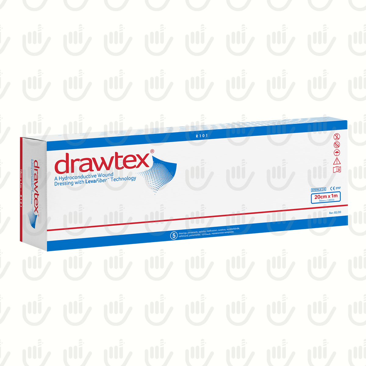 Apósito simple universal para heridas Drawtex (20x1)