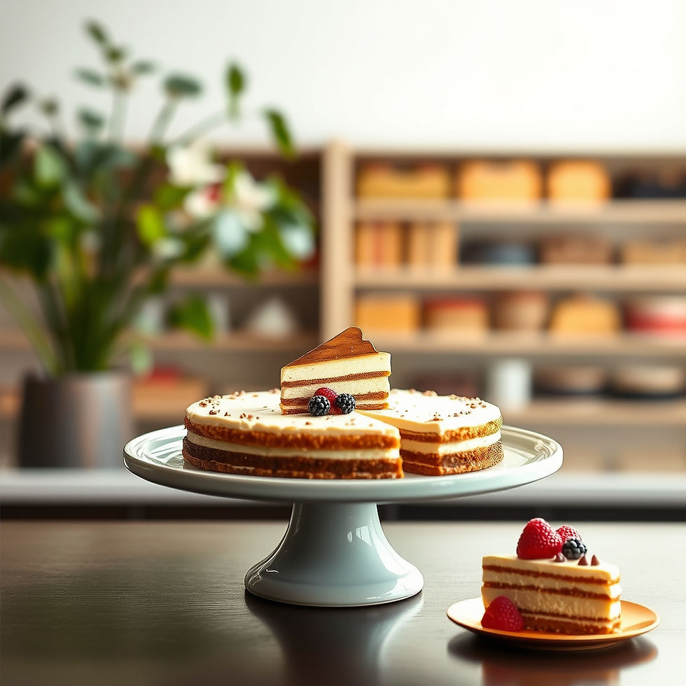 Cheesecake met specialty coffee