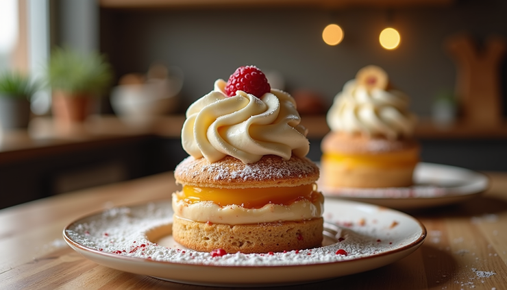 Close-up van een handgemaakt dessert met bijzondere smaken in Eli’s ZoetStudio