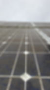 Dirty solar panels with dust and debris before cleaning in Stourbridge