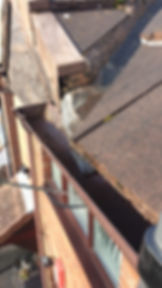 Clean and cleared gutter after professional gutter cleaning in Kidderminster